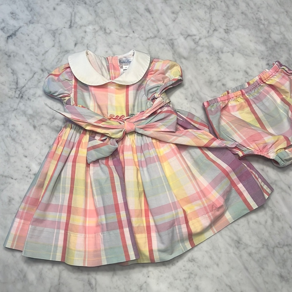Ralph Lauren madras plaid dress and bloomers